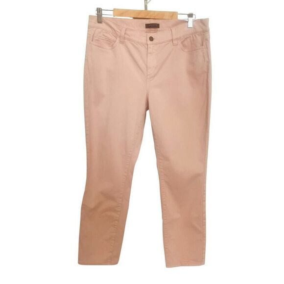 Ann Taylor Denim - Ann Taylor The Skinny Modern Fit Pink Denim Pants Size 14 Petite